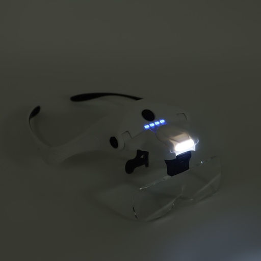 Лупа налобная (очки), 5 линз в комплекте, подсветка, индикатор заряда - Simaland фото 6