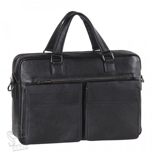 Портфель мужской кожаный 8212-8QH black Heanbag