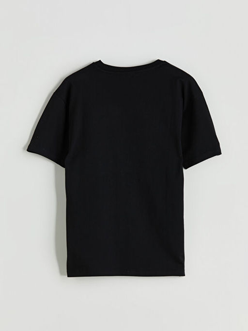 Bisiklet Yaka Tazmanya Canavar? Bask?l? Erkek ?ocuk Ti??rt