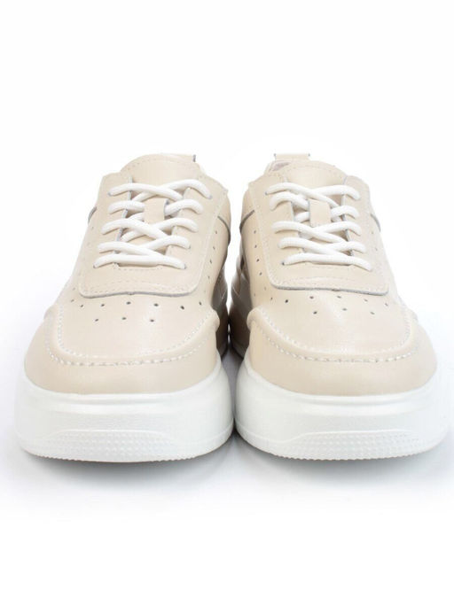 05-PDD188-1 BEIGE Кроссовки женские (натуральная кожа)