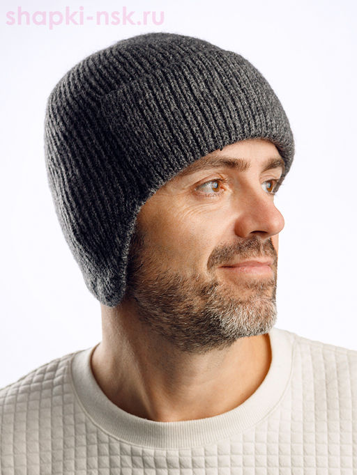 236 T Ушанка мужская флис (56-58)