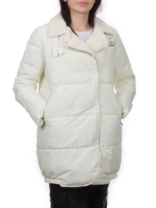 S24-236 MILK Куртка демисезонная женская (100 гр. холлофайбер)