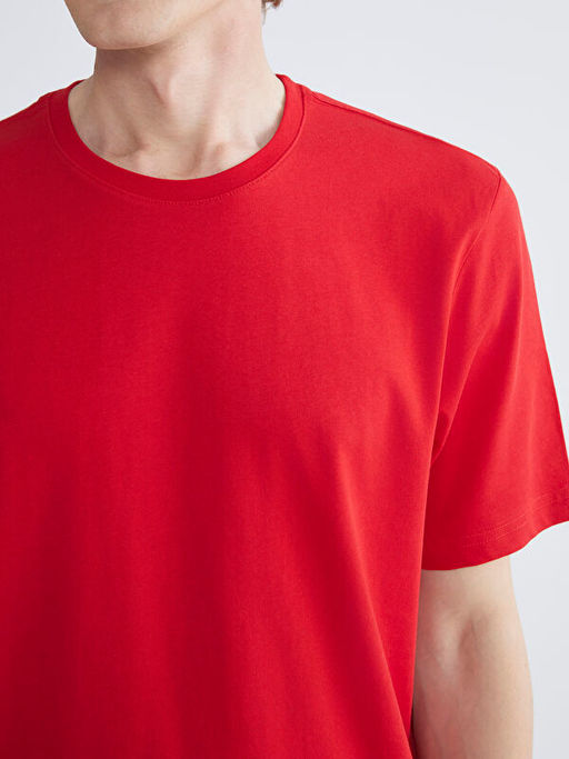 Bisiklet Yaka Penye Erkek Ti??rt