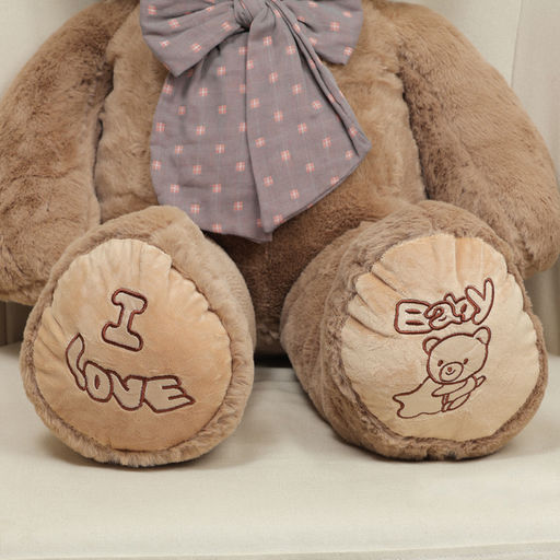 Мягкая игрушка «Мишка», с бантом в горошек, 80 см