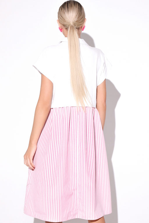 Платье Валери (полоска сакура) - Эльза фото 6