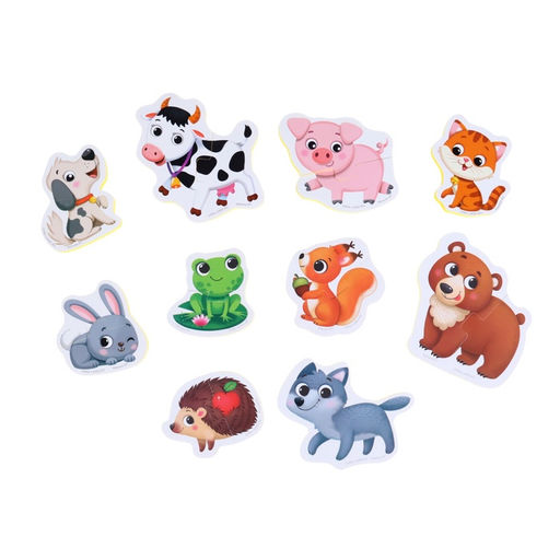 Пазлы мягкие, игрушка для ванной в сетке Крошка Я