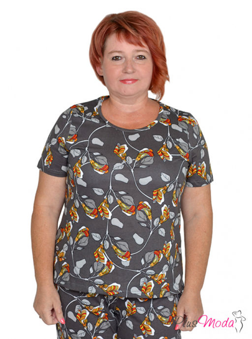 Футболка Модель №1342 размеры 44-84 - Plusmoda фото 4