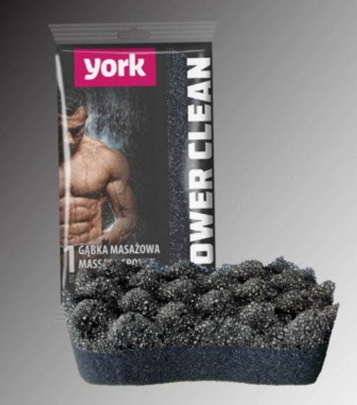 Губка массажная БЛЭК, Black@White YORK арт. 011031, 011070, 0110880