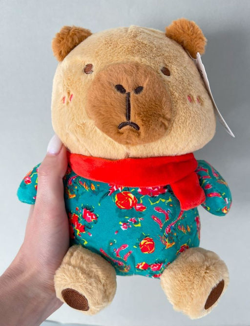 Мягкая игрушка "Capybara", green, 19 см