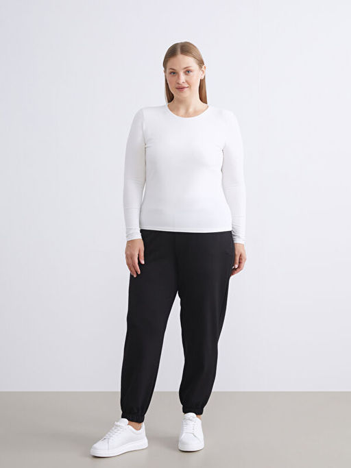 B?y?k Beden Bisiklet Yaka Kad?n Body