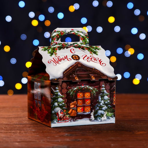 Цена за 10 шт. Подарочная коробка Лесная Сказка 12 х 12 х 16,8 см - Simaland фото 6