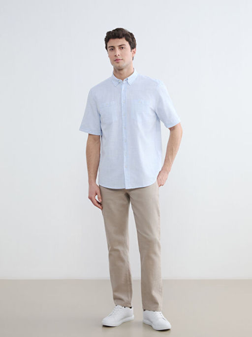 Regular Fit K?sa Kollu Arm?rl? Erkek G?mlek