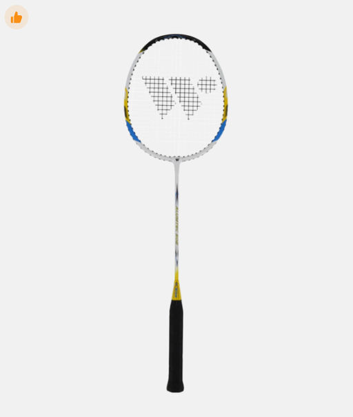 Набор для бадминтона WISH Alumtec 502 (2 ракетки+2 волана), синий/желтый