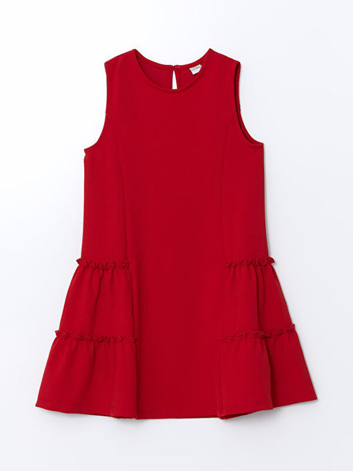 Bisiklet Yaka K?z ?ocuk Elbise