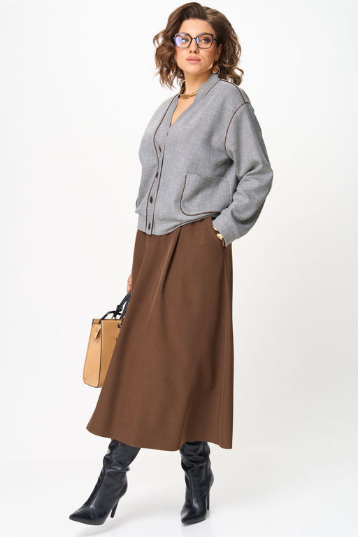 Костюм Aira Style 24131 Коричневый