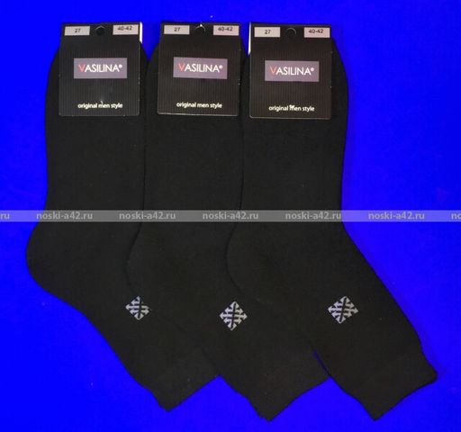 Цена за 10 пар. Василина носки мужские внутри махра хлопок 29  фото 3