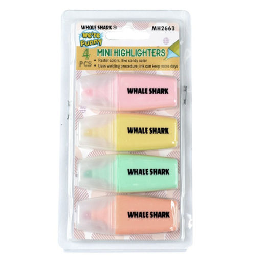 Текстовыделитель набор 4 штуки / MH2663 /уп 72/288/