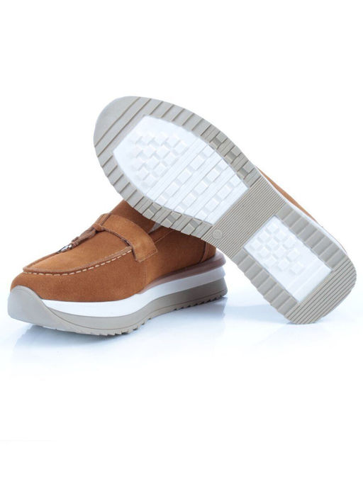 03-5951-2 BROWN Лоферы женские (натуральная замша) - No name фото 14