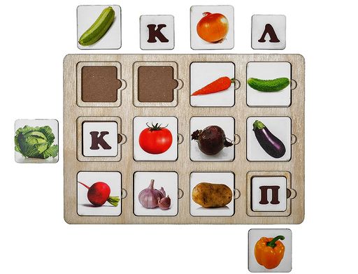 Дидактическая игра Секретики Овощи - Smiledecor фото 2