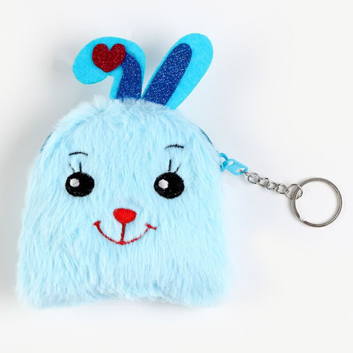 Брелок-кошелёк детский «Зверята», мягкая игрушка, 10 см, виды МИКС