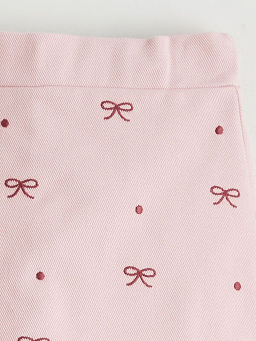 Fiyonk Nak??l? K?z ?ocuk ?ort Etek ve K?lotlu ?orap