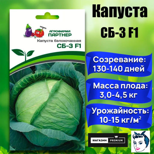 Капуста белокочанная среднеспелая СБ-3 - Партнер фото 6