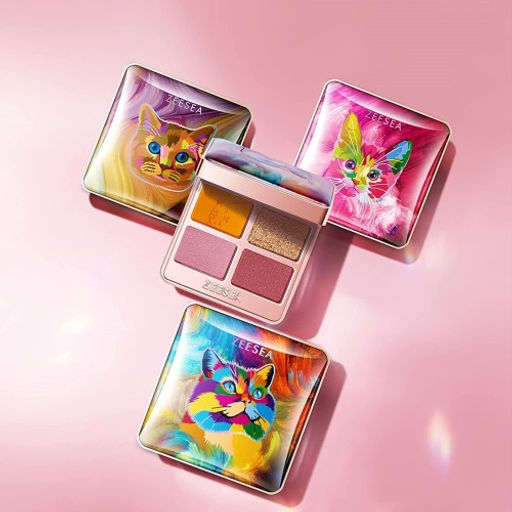 ZEESEA Тени для век Tipsy Kitty Eyeshadow Quad тон 02 , 3.5 г фото 3