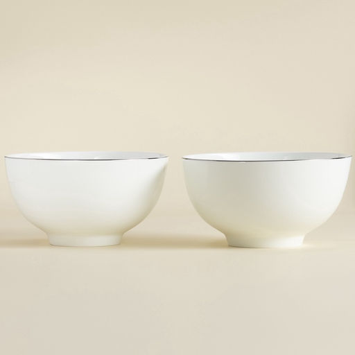 Салатники SL Home «Каскарон», 1.4 л, d=18 см, набор 2 шт., костяной фарфор, белые