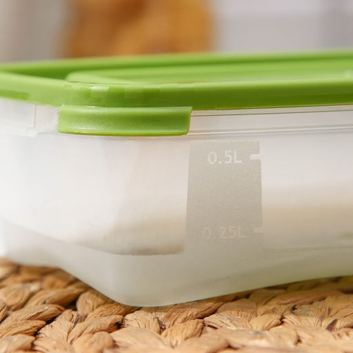 Набор пищевых контейнеров Полимербыт «Каскад», 3 шт., 700 мл, пластик, прозрачные, крышка МИКС