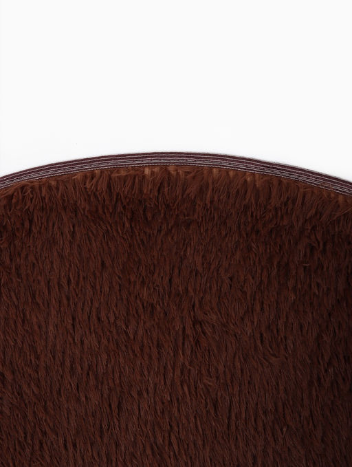 Ковер с ворсом «Этель», d=120 см, коричневый