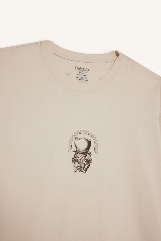 %100 Pamuk Boxy Fit Bask_l_ Ti__rt - Defacto фото 8