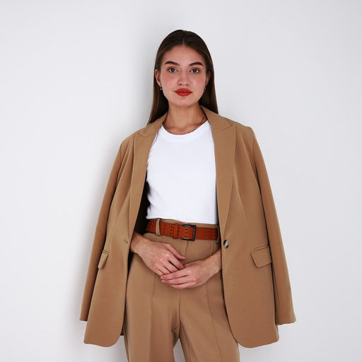 Ремень женский, ширина 3,5 см, пряжка металл, цвет рыжий - Simaland фото 3