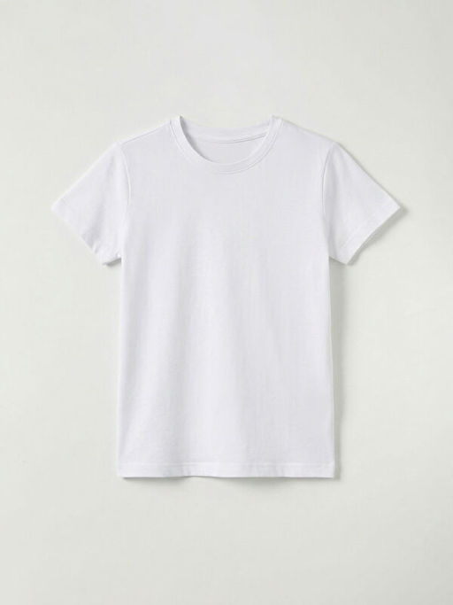 K?sa Kollu Bisiklet Yaka K?z ?ocuk Ti??rt