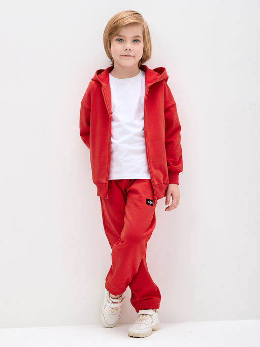 Красная толстовка для девочки - Kogankids фото 37