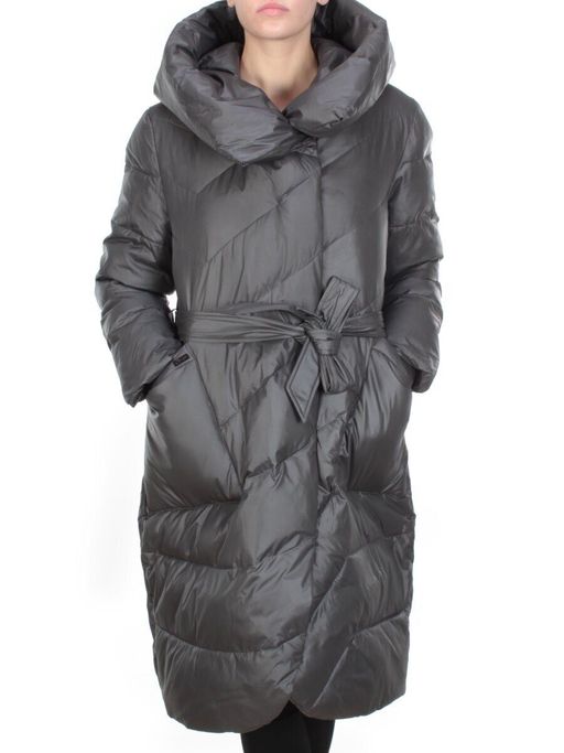 2237 DARK GRAY Пальто женское зимнее AKIDSEFRS (200 гр. холлофайбера) - Fashion фото 2