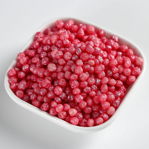 Рисовые шарики блестящие Розовые для капкейков, тортов и куличей, 25 г. - KONFINETTA фото 3