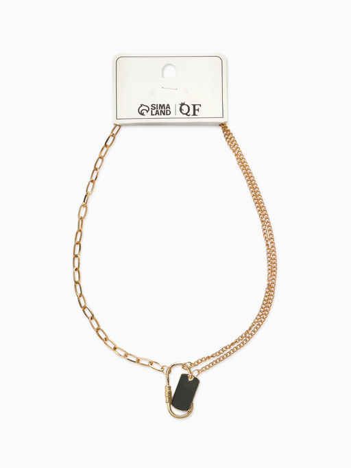 Цепь «Карабин», L=40 см, цвет золото