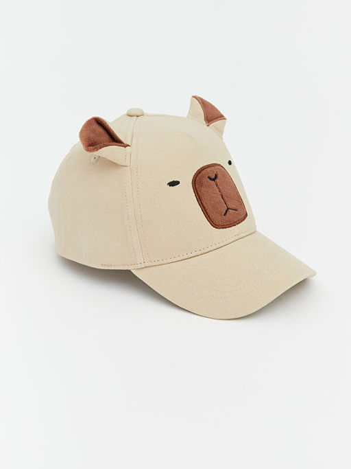 K?pek Fig?rl? Erkek Bebek Kep ?apka