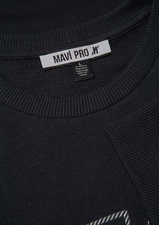 Mavi Pro Bask?l? Siyah Sweatshirt  фото 6