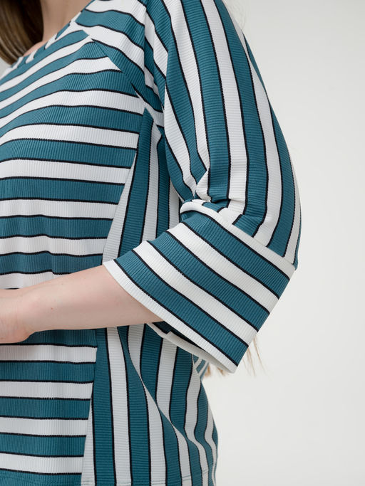 Свитшот трикотажный темно бирюзовый - Odis фото 2