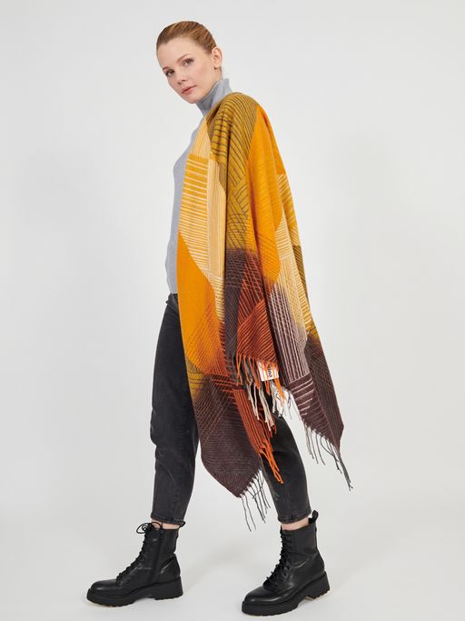 Большой  платок в стиле арт-деко в составе шерсть - Tantino фото 3