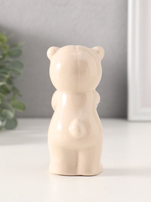Фигурка керамика «Медвежонок с бантом», 3×5.5×10.8 см, МИКС