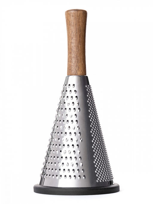 Терка круглая 11,3x24 черный дерево акации, нержавеющая сталь