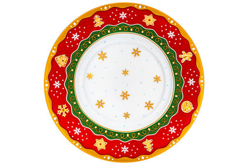 Чайная пара 2 пр. 250 мл 12,5*9,5*7 см Новогодняя ёлка красный узор NEW BONE CHINA - Elan gallery фото 10