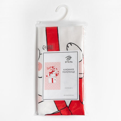 Цена за 2 шт. Полотенце Этель Cat's love 40х73 см, 100% хлопок, саржа 190 гр/м2  фото 5