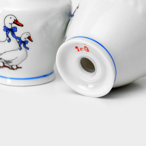 Сервиз столовый Добрушский завод «Гуси», 48 предметов, фарфор, белый