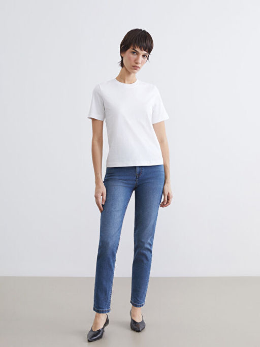 Mom Fit Kad?n Jean Pantolon