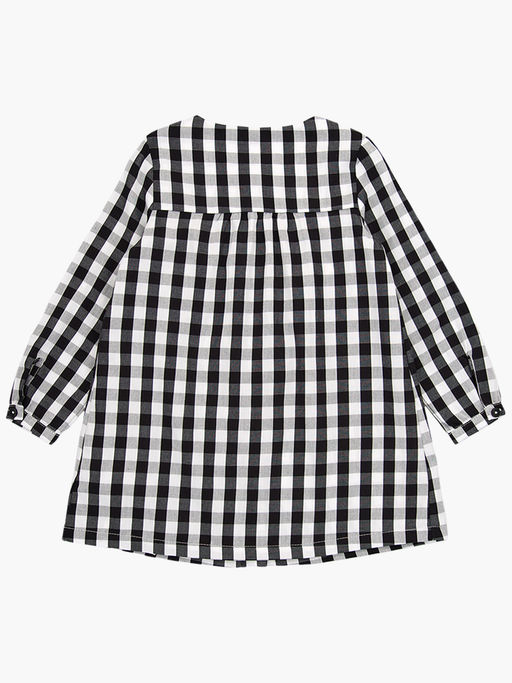 Платье на пуговицах в клетку UD 4857 черная клетка - Mini maxi фото 4