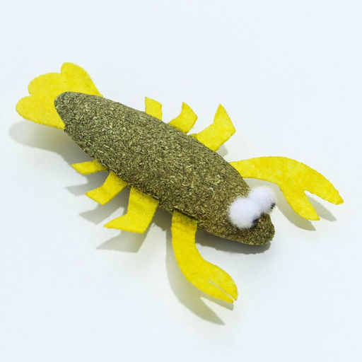 Игрушка для кошек Рак из кошачьей мяты, 7.5 х 2 см - Пушистое счастье фото 2