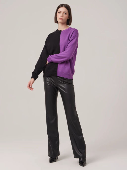 Джемпер женский 1231153010 black/violet - Eleganzza фото 3